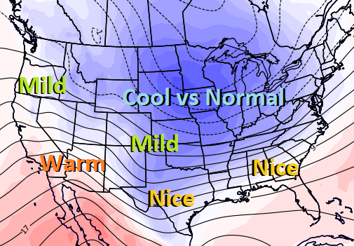 Colder Trends Continue Over Weekend