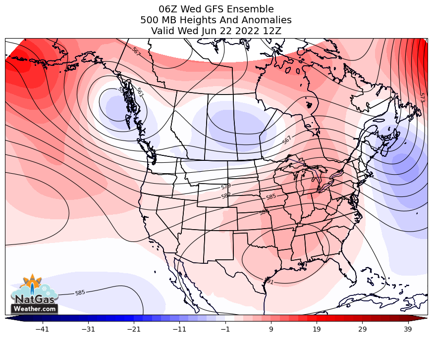 Hot & Bullish US Pattern Much of Next 15-Days vs Bearish LNG Exports w/Freeport Out of Service