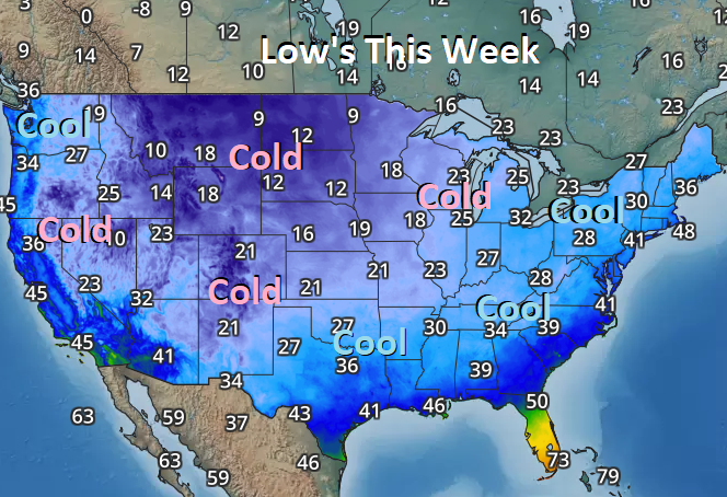 Frosty US Pattern Next 8-Days but Warmer Pattern Favored Nov 23-28