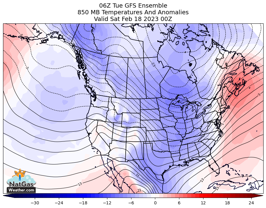 Extremely Warm & Bearish US Pattern Most of Next 10-Days, Then Colder Feb 17-20