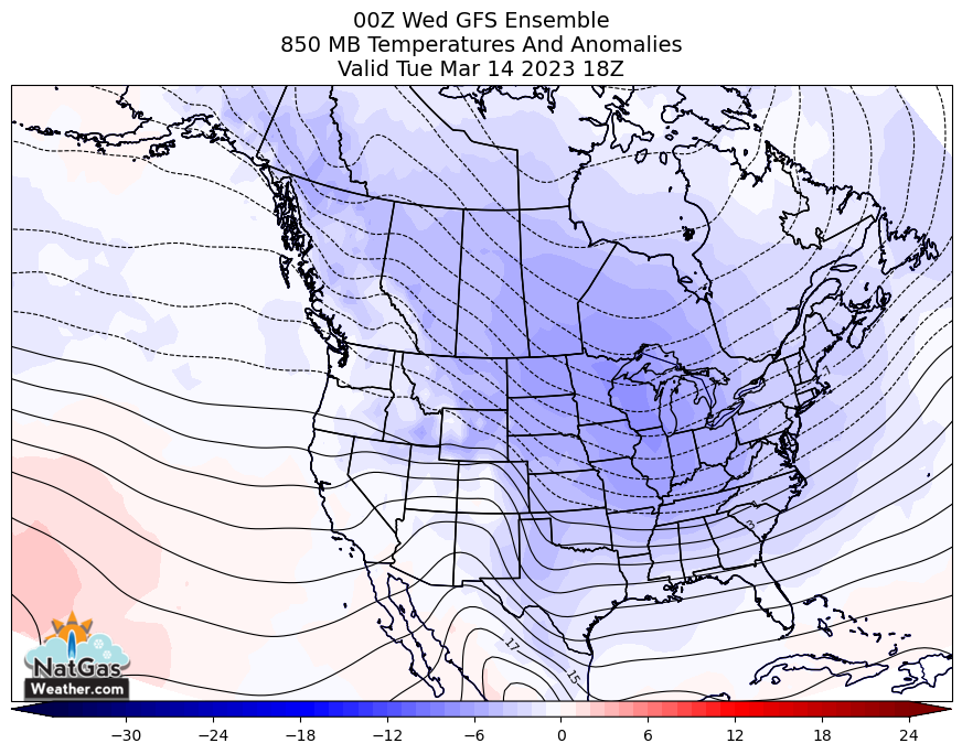 Colder US Weather Pattern Forecast March 8-16, if not Longer