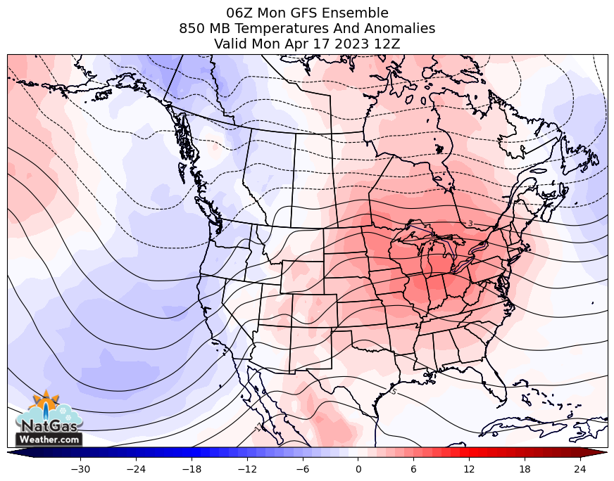 Big Warmer Weekend Trends for Mid-April Drop Nat Gas Prices Further